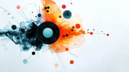 Obraz premium Abstract Colorful Design with Circular Elements