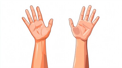 Obraz premium Excited Crowd with Hands in the Air Vector Icon