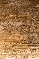 relief walls in the Edfu Temple
