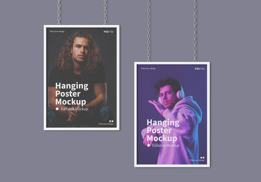 Hanging Poster Mockup