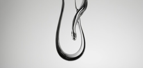 Abstract liquid mold in gray color for the background
