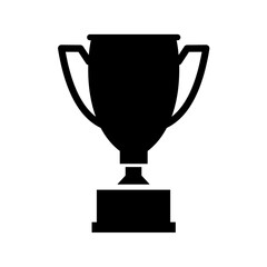 Trophy Cup Silhouette. Trophy Cup vector illustration.