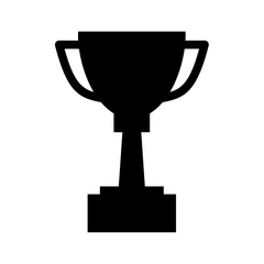 Trophy Cup Silhouette. Trophy Cup vector illustration.
