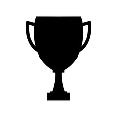 Trophy Cup Silhouette. Trophy Cup vector illustration.