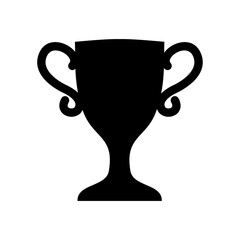 Trophy Cup Silhouette. Trophy Cup vector illustration.