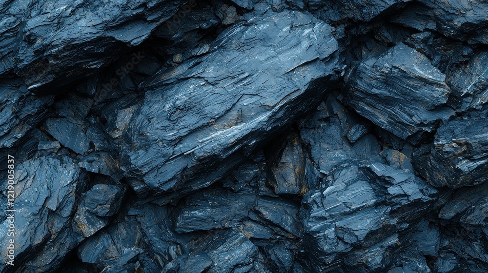 Aufkleber a pile of assorted rocks in different shapes and sizes on a natural ground surface