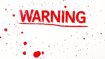 Alert Splatters - Caution Sign Design
