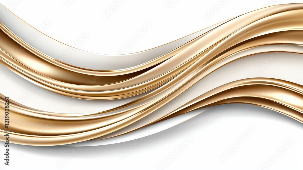 Poster gold wavy background vector design suitable for abstract or modern projects