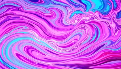 Obraz premium Abstract Swirls of Vivid Hues: A Psychedelic Masterpiece