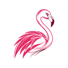 Flamingo logo art and illustration