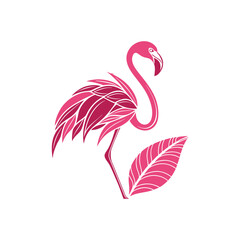 Flamingo logo art and illustration