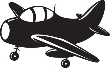Illustration of a cartoon plane