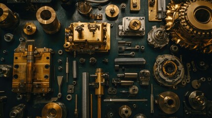 A flat lay of mechanical tools used for equipment maintenance in processing plants.