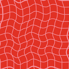 Obraz premium Retro geometrical checkered seamless pattern with squares. Love Valentine's Day romantic background