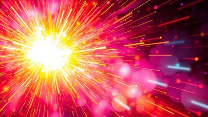 Obraz premium Colorful Abstract Burst of Energy