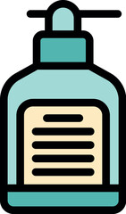 Fototapeta premium Sanitizer or liquid soap dispenser bottle promoting hand hygiene and cleanliness