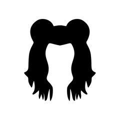 Woman hair icon. Vector
