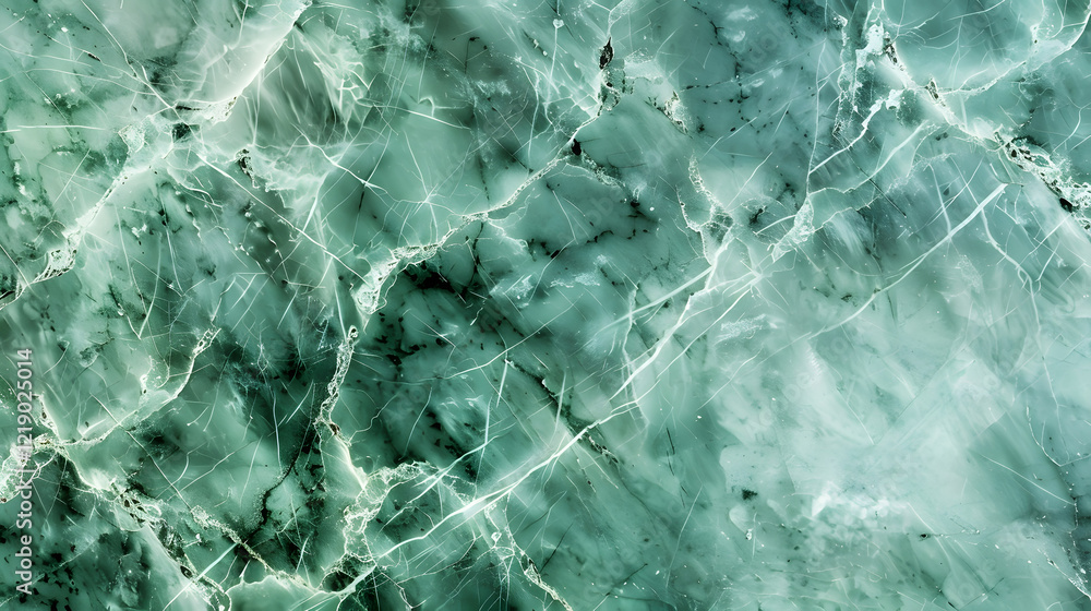 Canvas Prints elegant green marble texture background, generative ai