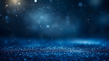 Fototapeta premium Abstract Blue Glitter Sparkle Background Texture
