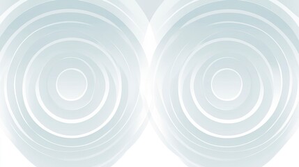 Obraz premium Light blue background with white circles and lines, vector illustration style, light gray gradient, simple design, high resolution, professional photography, wide-angle lens, soft side lighting,