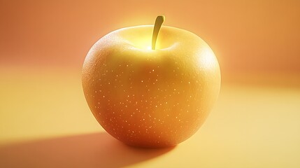 Golden Delicious Apple- Glowing Fruit Still Life Photography