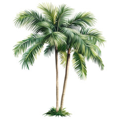 Palm tree, cutout, detailed cutout of palm tree, palm tree, graphic cutout, palm tree cutout design, realistic cutout of palm tree, on a transparent backgrounds