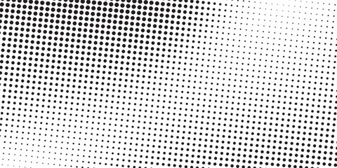 Grunge halftone gradient background. Faded grit noise texture. White and black sand wallpaper. Retro pixelated backdrop. Anime or manga simple modern