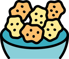 Freshly baked cookies with a star shape are served in a bowl, ready to be enjoyed as a sweet treat