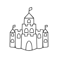 vector illustration of a castle