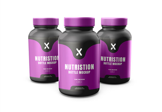 Nutristion Bottle Mockup