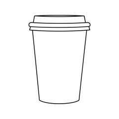  coffee cup  silhouette vector illustration icon type design