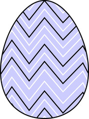 Happy Easter.Set of Easter eggs with different textures on a white background.Spring holiday. Vector Illustration isolated. Happy easter eggs.