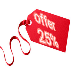 christmas sale tag