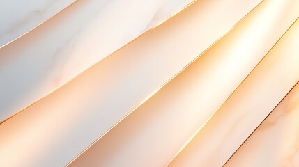 Obraz premium Abstract design featuring flowing wave of soft white and gold tones, creating a serene atmosphere