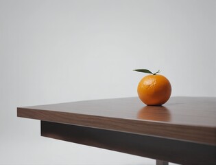 Laranja sobre uma mesa, Orange on a table
