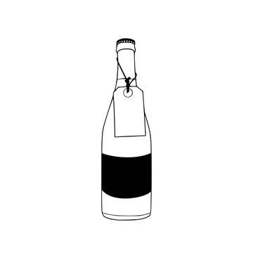 recommend clip art: a bottle of wine with label on it