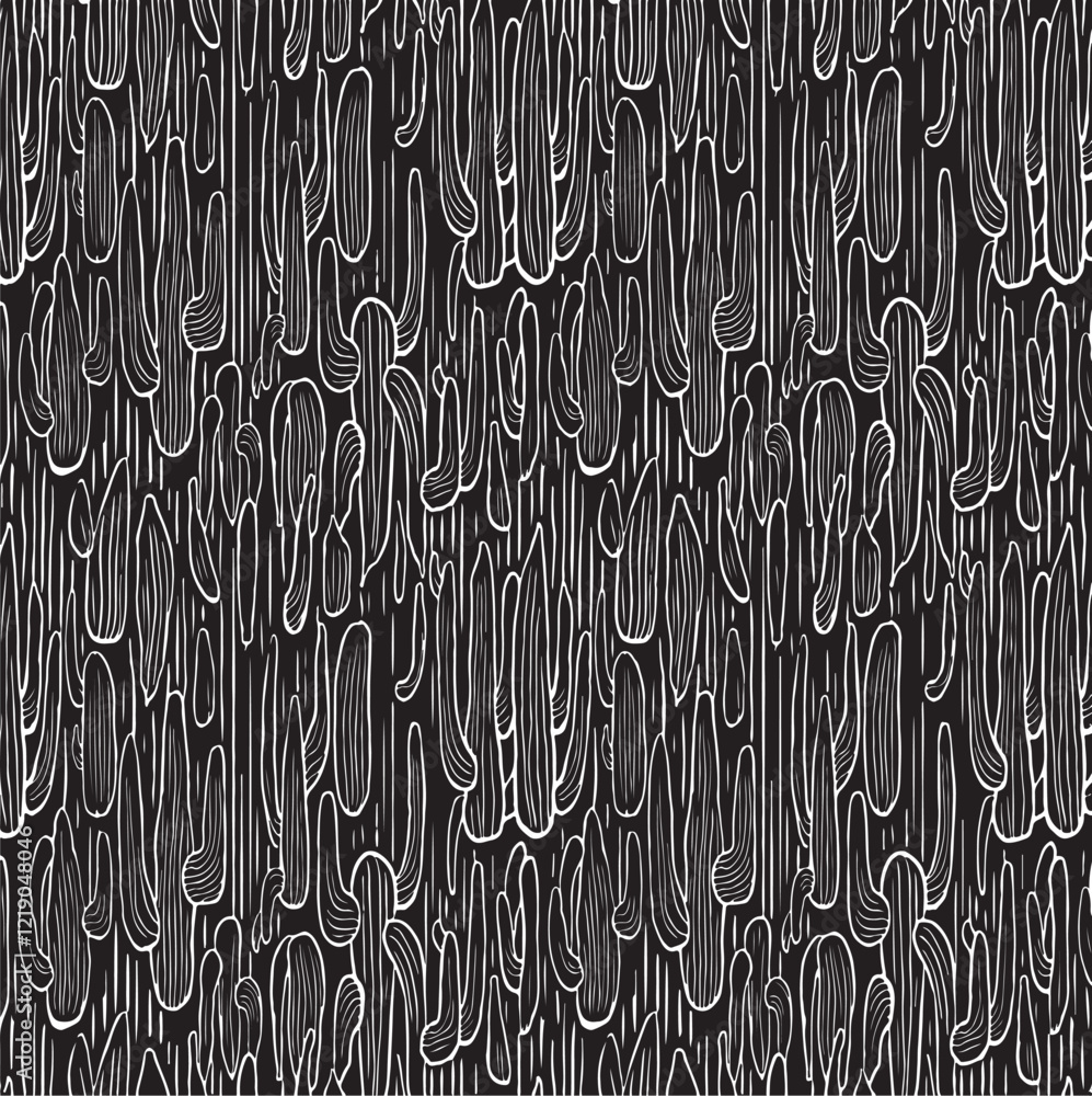 Poster black and white tileable pattern. grunge worn damask pattern design. distressed fabric texture. over