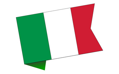 Italy flag ribbon icon on white background
vector flag ribbon icon