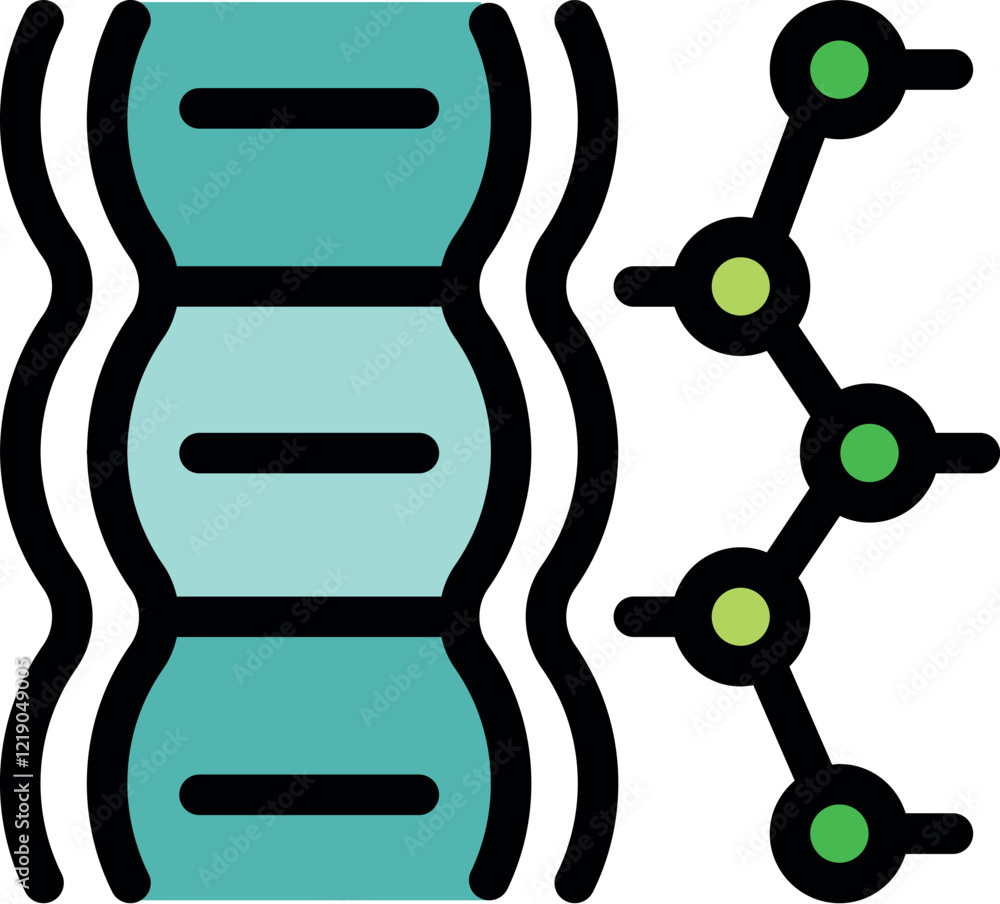 Poster dna undergoing a transformation, visualizing the process of genetic modification at a molecular leve