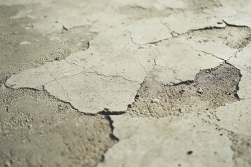 Fototapeta premium Cracked Concrete Surface Close Up