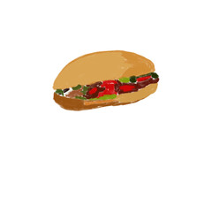 Hand Drawn Traditional Food And Signature Food