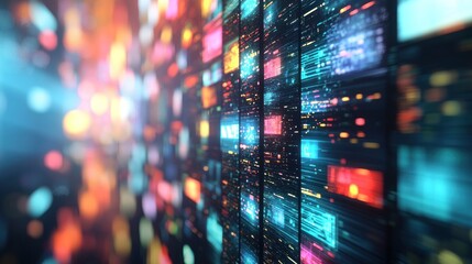 Obraz premium Explore the Vibrant World of Digital Visuals A Journey Through Color and Light