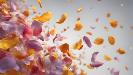 colorful flower petals wallpaper background