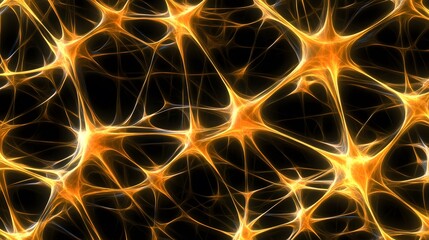 Abstract Golden Neural Network Mesh Background