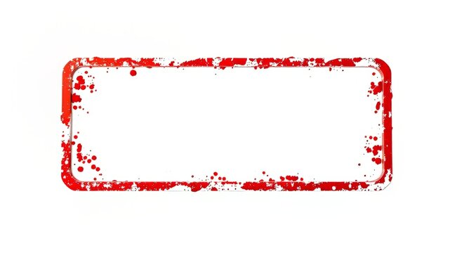 Perfect Attendance Square Stamp Grunge Design