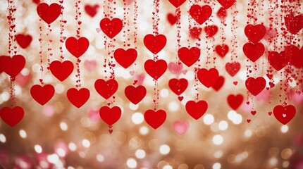 Obraz premium valentine background with hearts