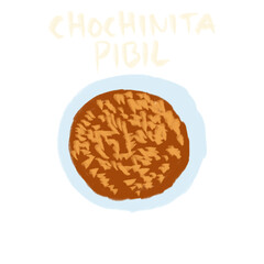 Hand Drawn Traditional Food And Signature Food
