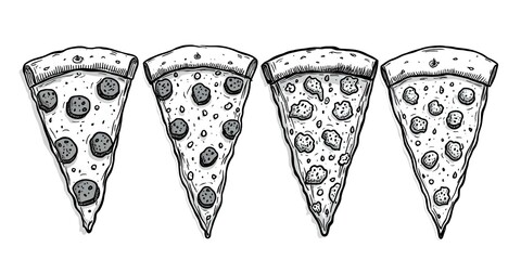 A delicious pizza illustration generated by AI