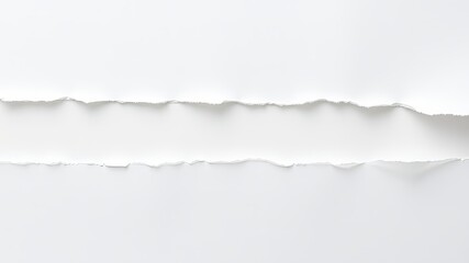 Obraz premium Rolled Paper Banner Ad Template - Ripped Overlay