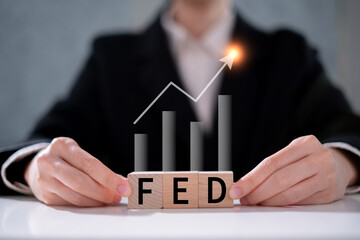 FED increase interest rate economy finance investment business debt banking loan concept